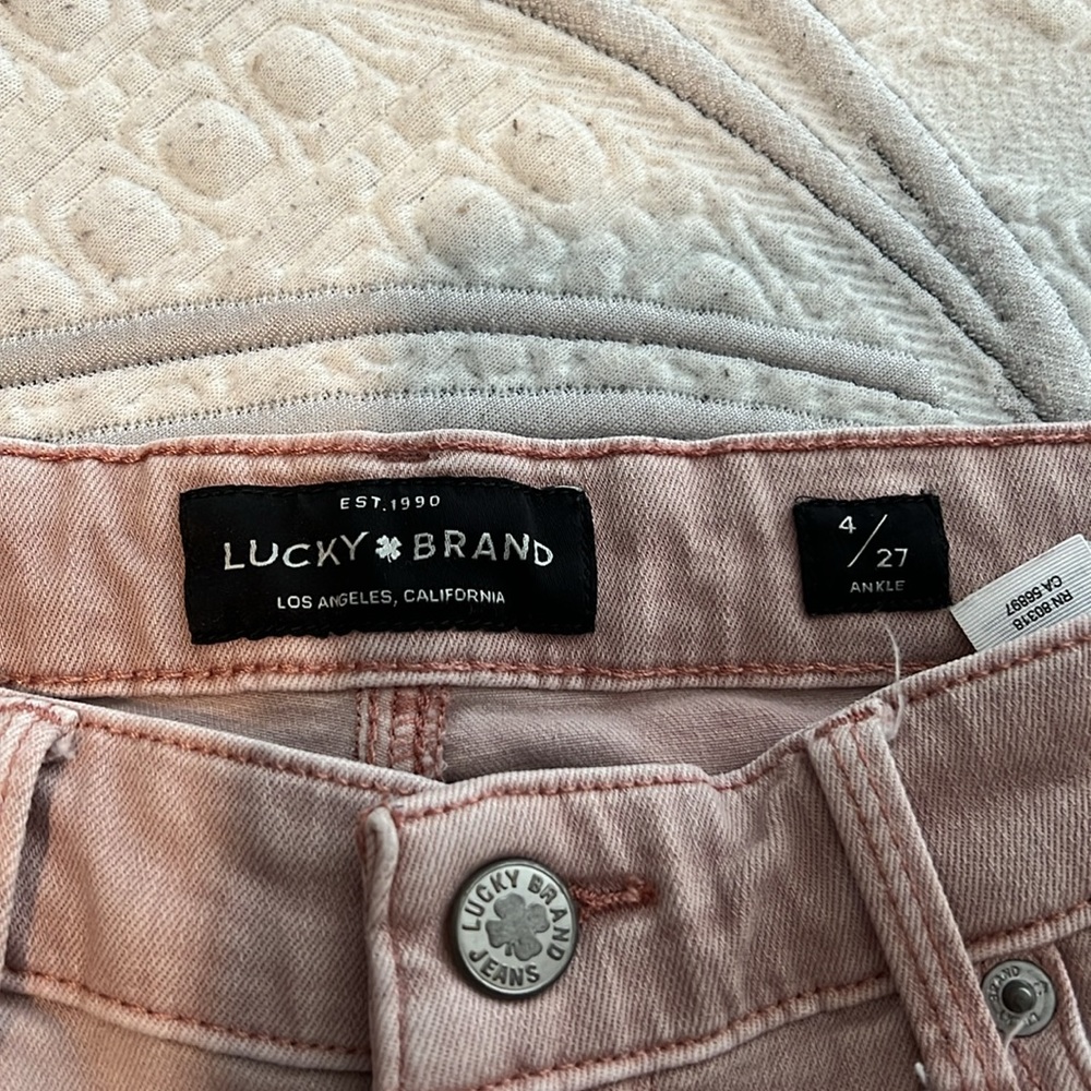 Lucky brand jeans , light pink :) size 27 - Picture 3 of 3